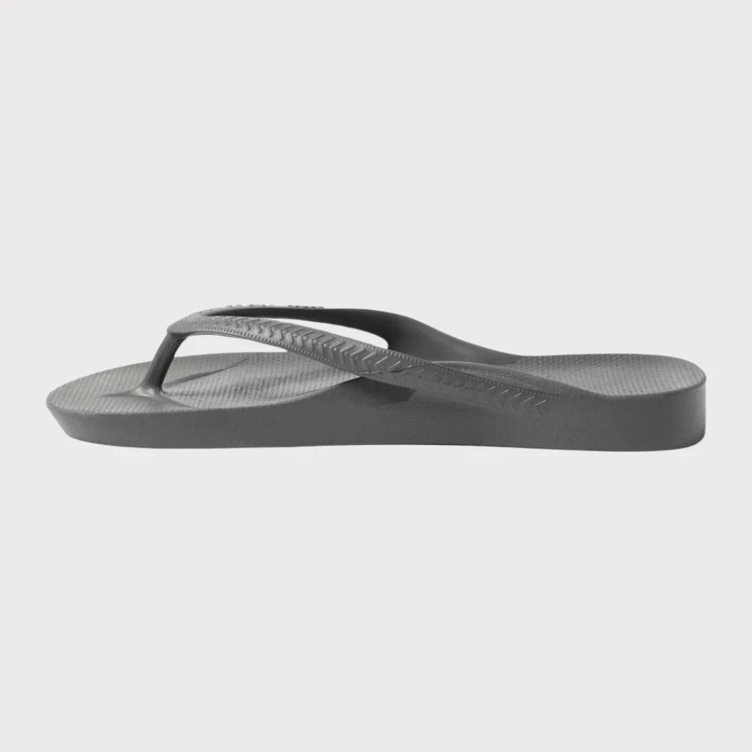 ARCHIES Arch Support Thongs - Charcoal