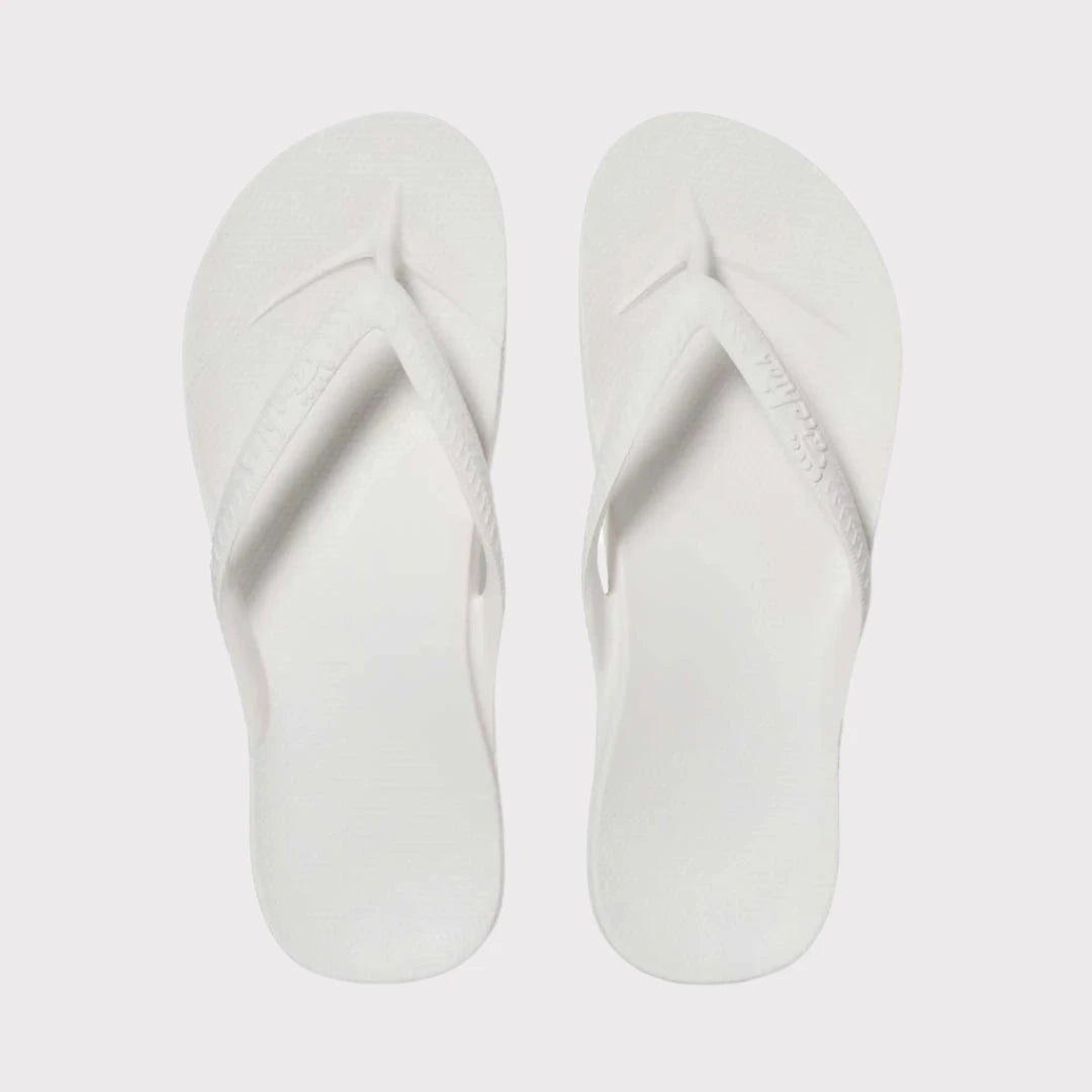 ARCHIES Arch Support Thongs - White