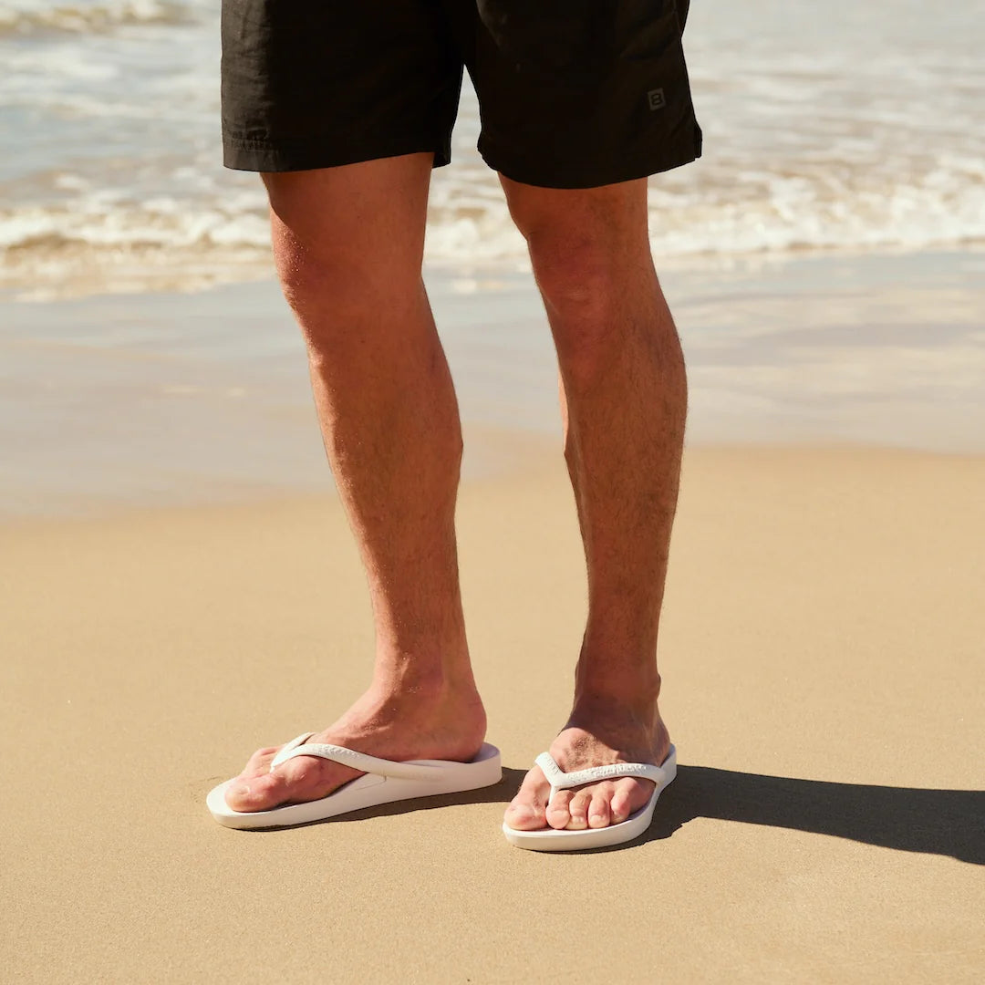ARCHIES Arch Support Thongs - White