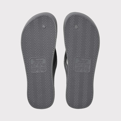 ARCHIES Arch Support Thongs - Charcoal