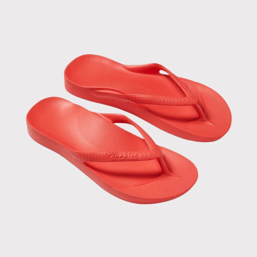 ARCHIES Arch Support Thongs - Coral