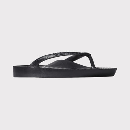 ARCHIES Junior Arch Support Thongs - Black